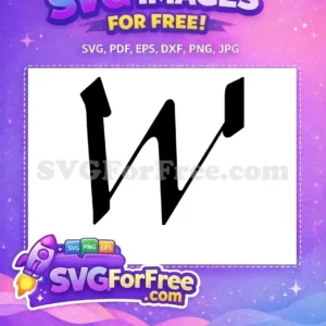 Free Black Letter W Free Initial Monogram Font Free SVG Free Black Letter W Free Initial Monogram Font Free SVG