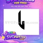 Free Bold Letter Free Initial Alphabet Number 1 Free SVG - Instant Download