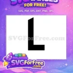 Free Black Letter L Free Alphabet Initial Fonts Free SVG 1 - Instant Download