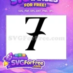 Free Bold Font Free Letter 1 Fonts Free SVG - Instant Download