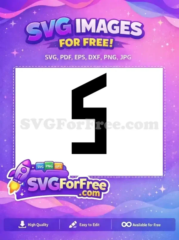 Free Number One Free Black Font First Free SVG 1