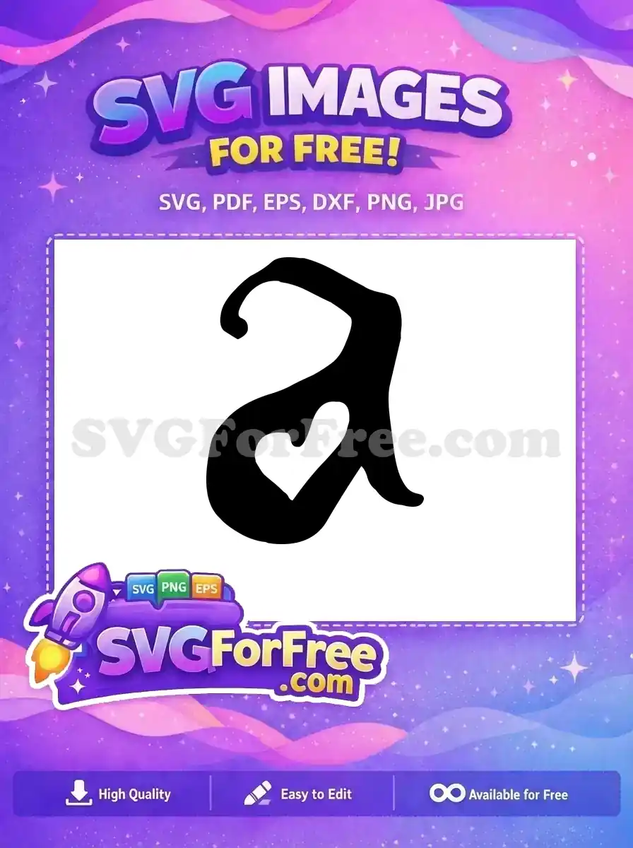 Free Heart In Letter Free Initial Monogram Fonts Free SVG