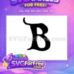 Free Black Letter B Free Initial Monogram Fonts Free SVG 3 - Instant Download