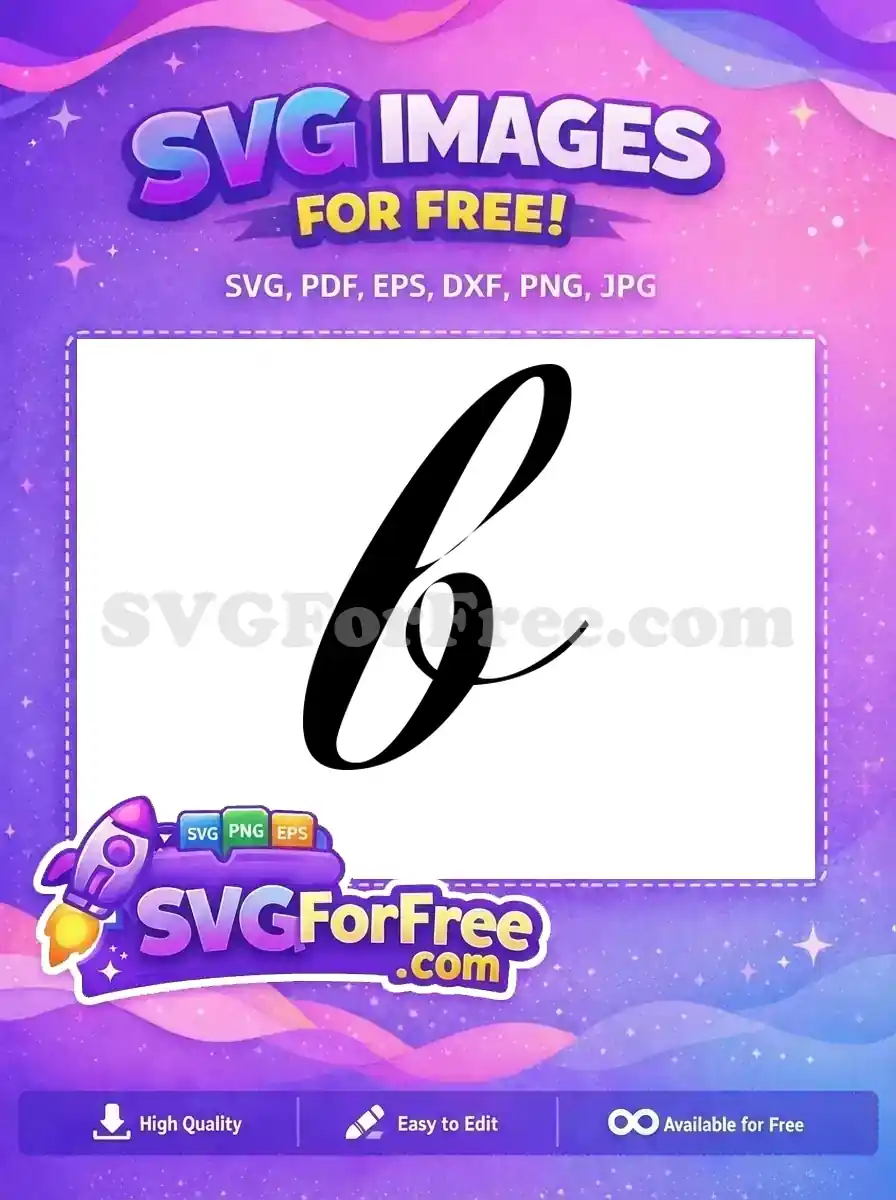 Free Letter One Free Calligraphy Initial Fonts Free SVG