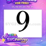 Free Number One Free Fonts Number One Free SVG 3 - Instant Download