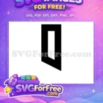 Free Number One Free Black White Font Free SVG 4 - Instant Download