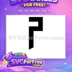 Free Block Letter Free Initial F Simple Free SVG - Instant Download