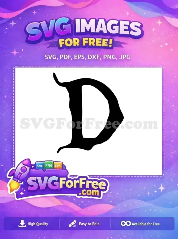 Free Black Letter D Free Medieval Initial Fonts Free SVG