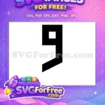 Free Number One Free Simple Font Category Free SVG - Instant Download
