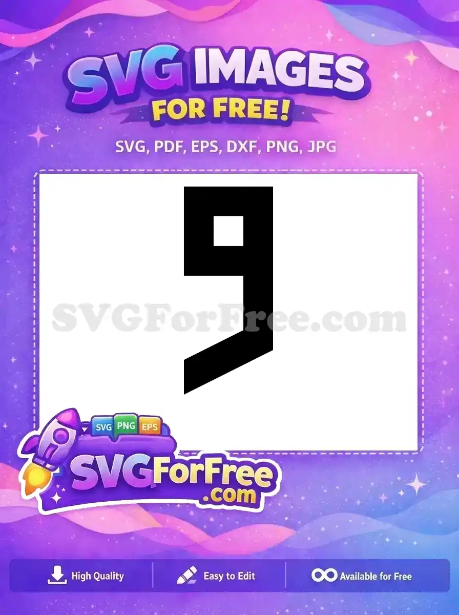 Free Number One Free Simple Font Category Free SVG