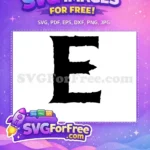 Free Distressed Letter E Free Alphabet Fonts Free SVG - Instant Download