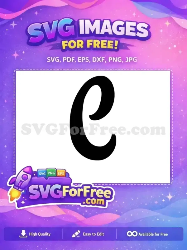 Free Black Letter E Free Initial Monogram Fonts Free SVG 3