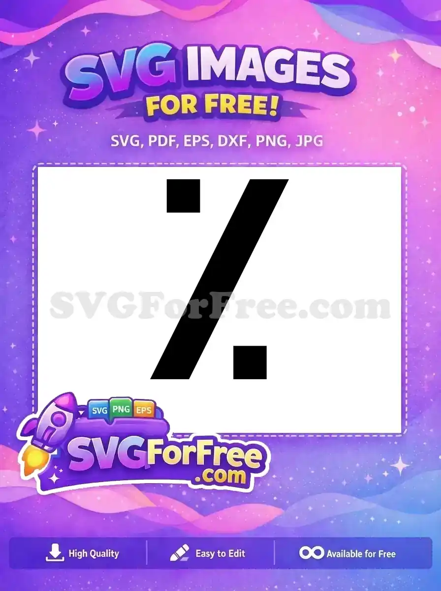 Free Black Slash Free Fonts Number One Free SVG