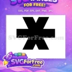 Free Black Bold Asterisk Free Simple Fonts 1 Free SVG - Instant Download