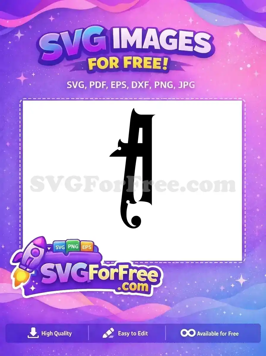 Free Black Number One Free Bold Font Free SVG 5