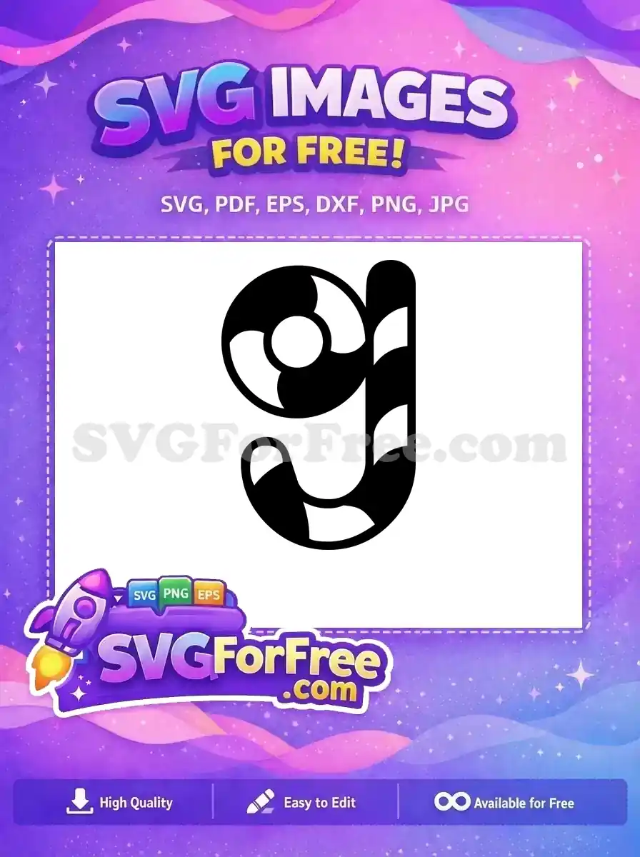 Free Striped Font Free Letter G Fonts Free SVG