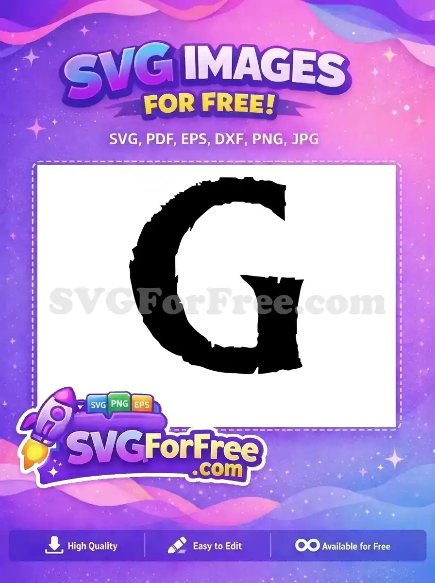 Free Distressed Edges Free Letter G Initial Fonts Free SVG