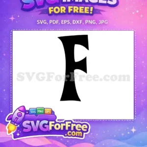 Free Black Letter F Free Curvy Font Alphabet Free SVG
