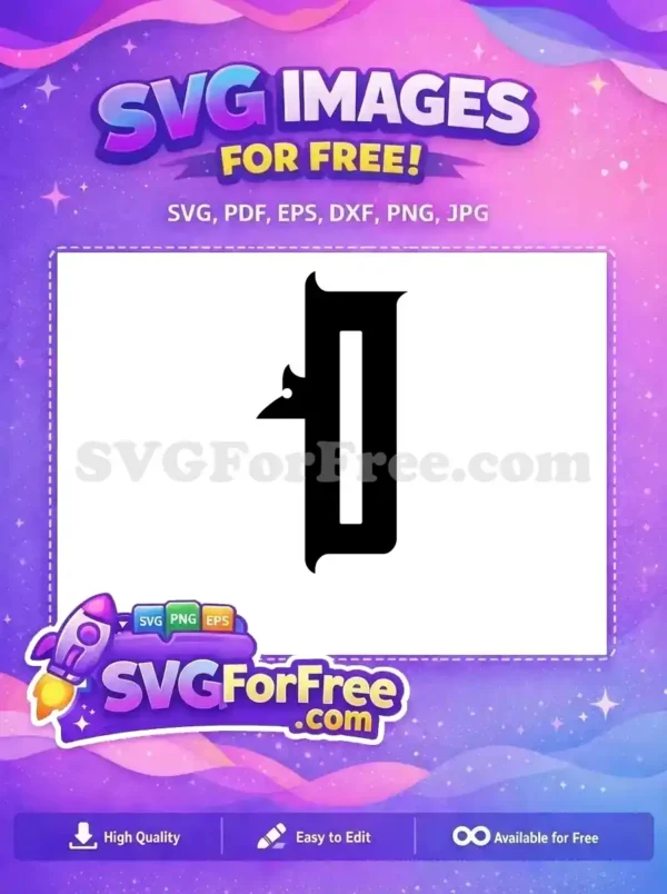 Free Number One Free Black Bold Fonts Free SVG 3