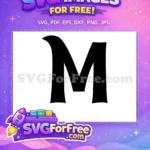 Free Black Letter M Free Initial Decoration Fonts Free SVG - Instant Download