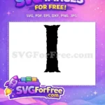 Free Distressed Letter I Free Alphabet Font Design Free SVG - Instant Download