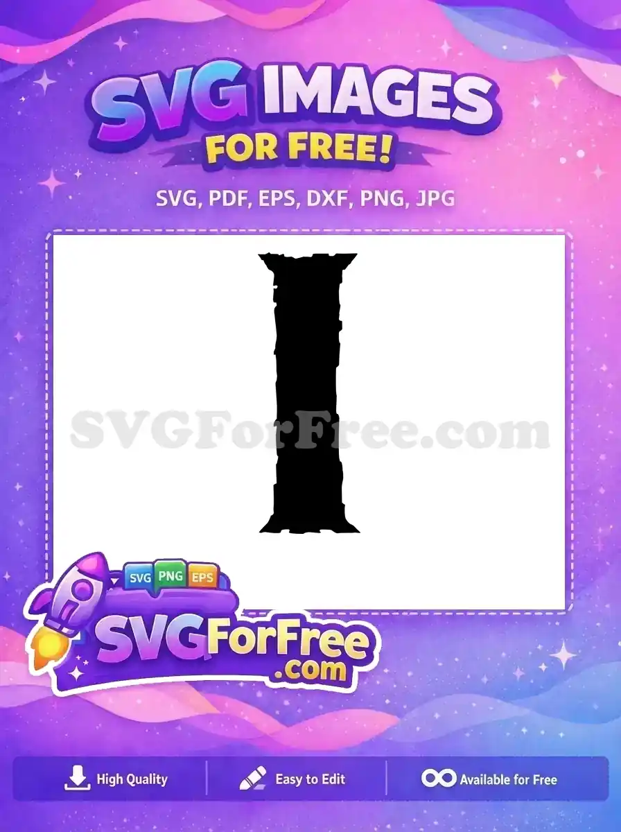 Free Distressed Letter I Free Alphabet Font Design Free SVG
