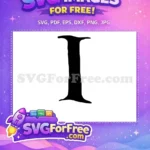 Free Black Number Free One Fonts Alphabet Free SVG - Instant Download