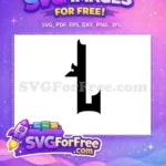 Free Number One Free Bold Fonts Alphabet Free SVG - Instant Download