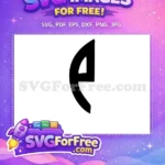 Free Bold Letter Free E Initial Simple Free SVG - Instant Download