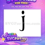 Free Black Letter J Free Alphabet Initial Fonts Free SVG 2 - Instant Download