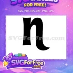 Free Black Letter N Free Initial Alphabet Free SVG - Instant Download