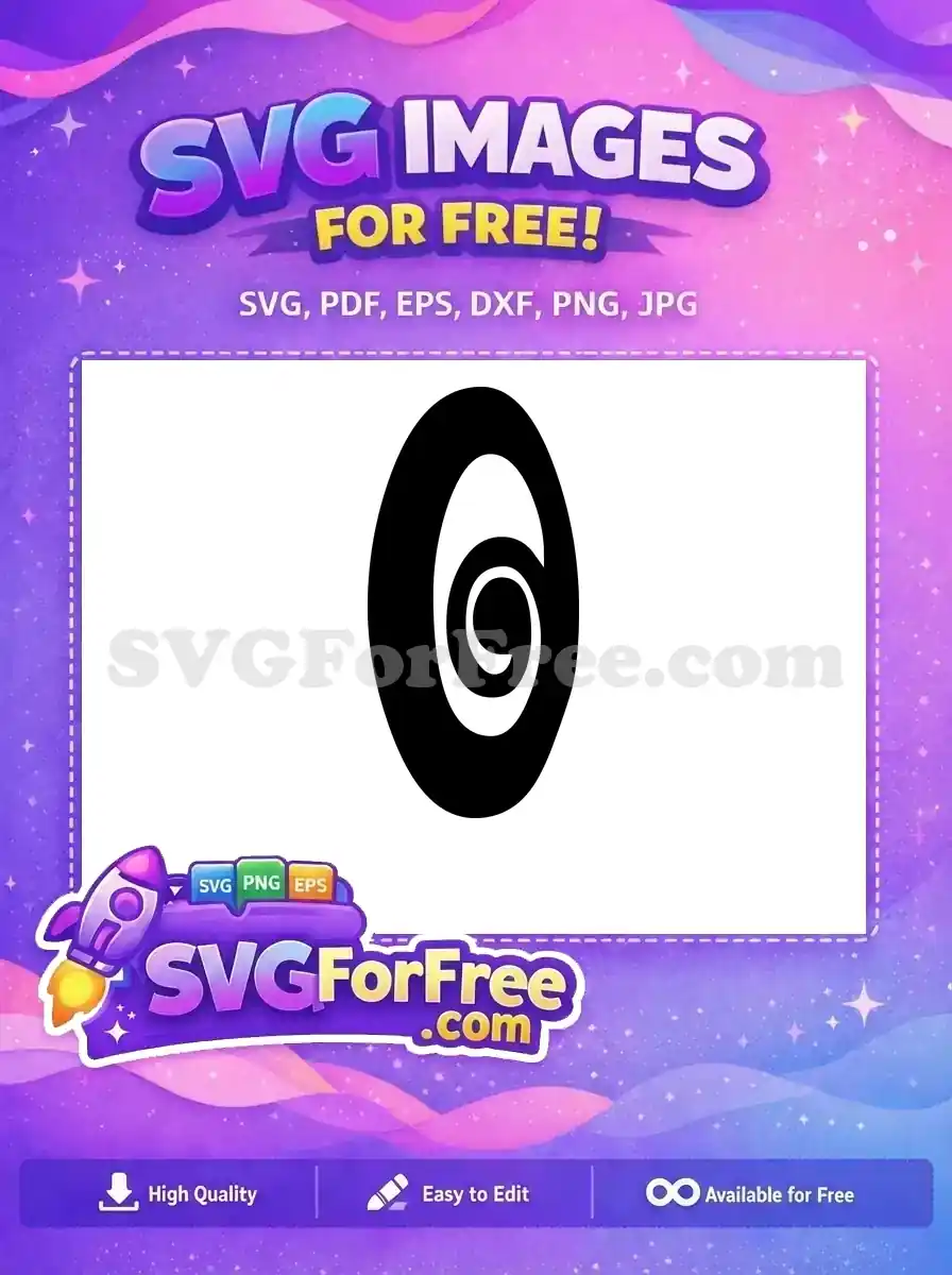 Free Swirling Font Free Letter O Initial Free SVG