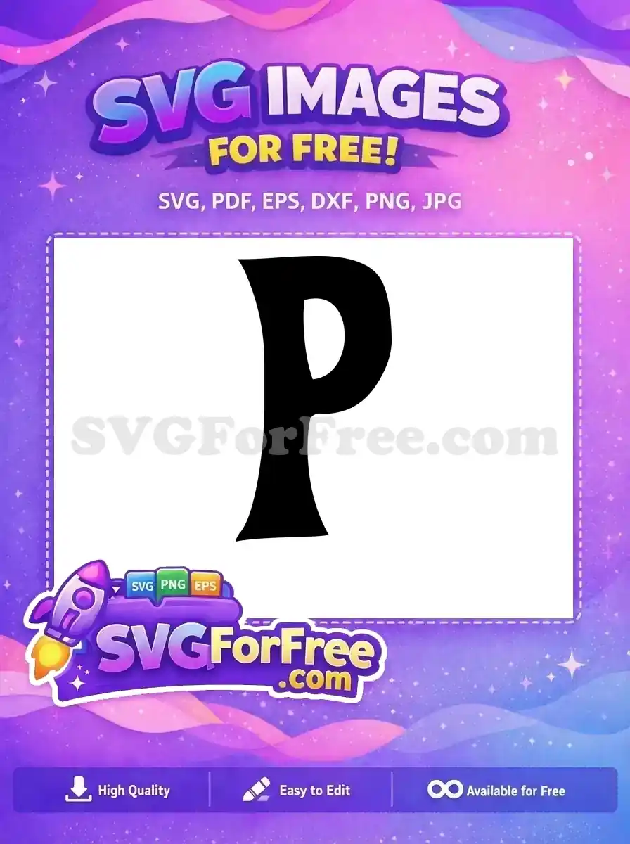 Free Black Letter P Free Alphabet Initial Fonts Free SVG