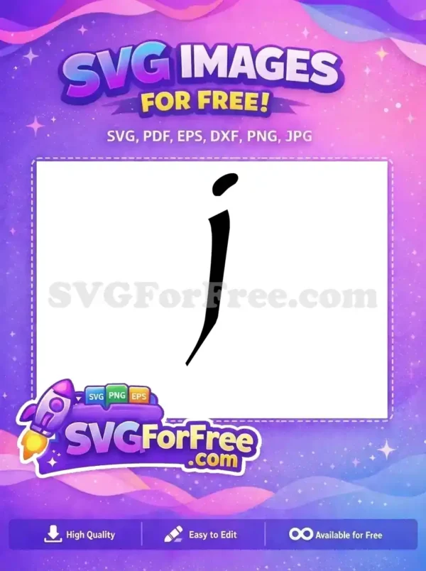 Free Black Letter J Free Simple Font Alphabet Free SVG 2