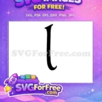 Free Black Letter U Free Bold Font Alphabet Free SVG 4 - Instant Download