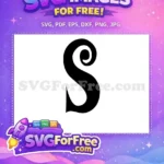 Free Swirling Initial Free Letter S Fonts Free SVG - Instant Download