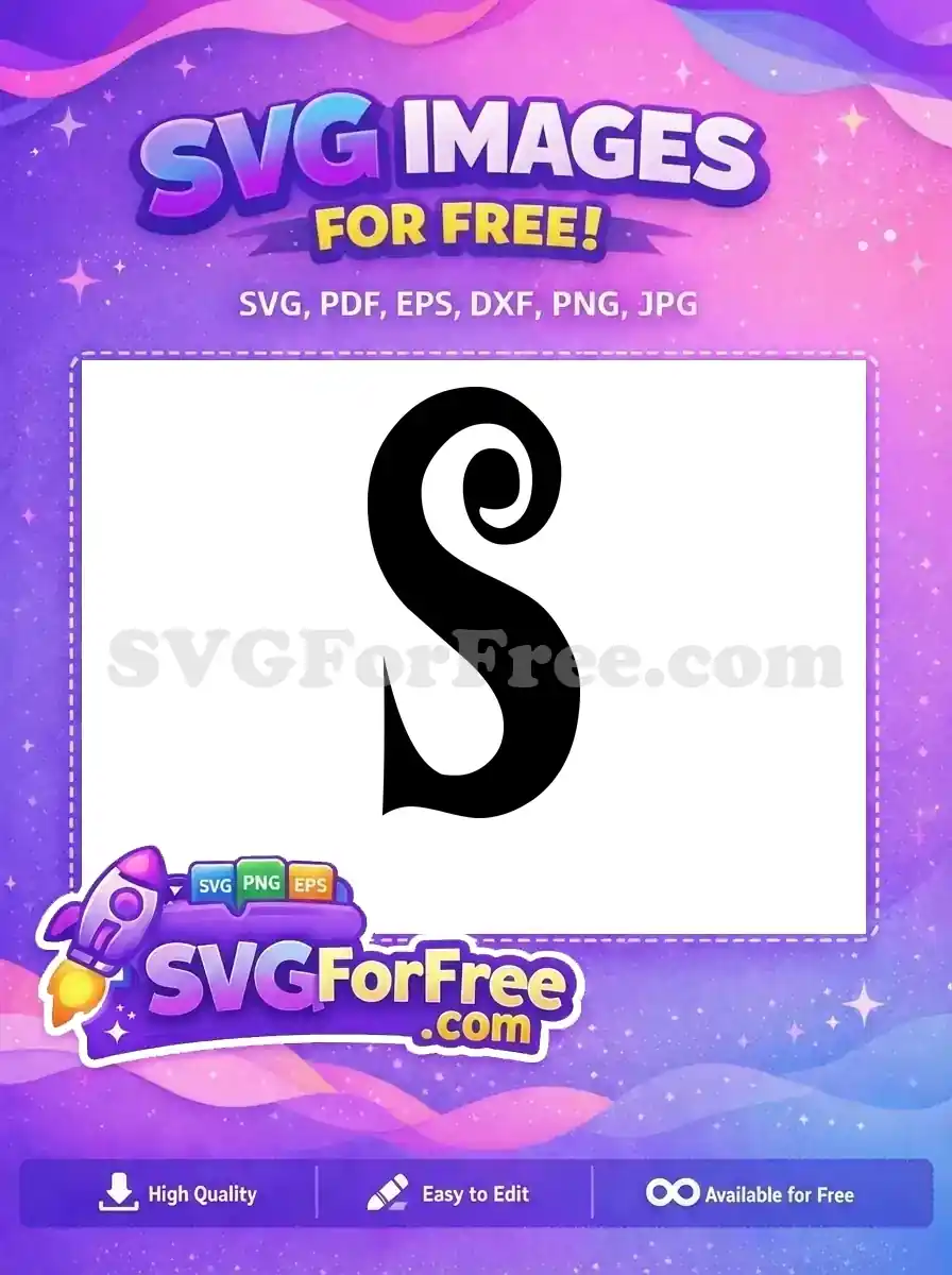 Free Swirling Initial Free Letter S Fonts Free SVG