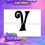 Free Swirling Letter Free Initial Fonts Alphabet Free SVG - Instant Download