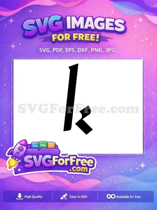 Free Black Letter K Free Initial Free SVG Free Black Letter K Free Initial Free SVG
