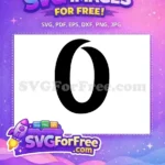 Free Bold Letter Free Initial O Alphabet Free SVG - Instant Download