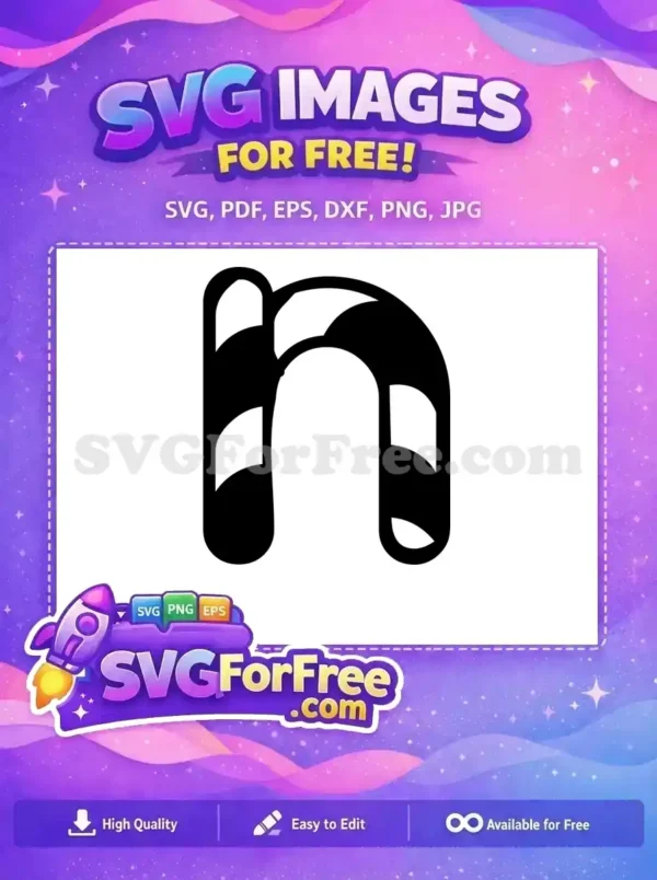 Free Striped Letter N Free Font Alphabet Free SVG Free Striped Letter N Free Font Alphabet Free SVG