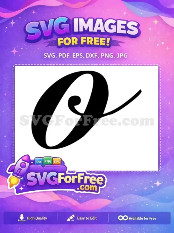 Free Black Calligraphy Letter Free Initial O Fonts Free SVG Free Black Calligraphy Letter Free Initial O Fonts Free SVG