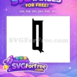 Free Letter Q Free Gothic Initial Alphabet Free SVG - Instant Download