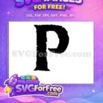 Free Distressed Letter Free P Font Alphabet Free SVG - Instant Download