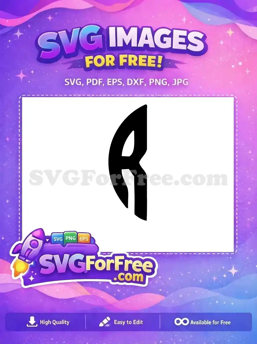 Free Bold Letter Free Initial R Font Free SVG
