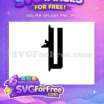 Free Number One Free Black Font Letter Free SVG 1 - Instant Download