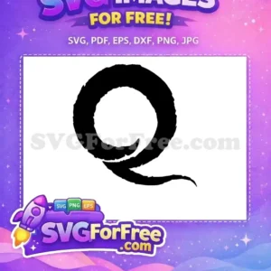 Free Black Brushstroke Q Free Grunge Font Lettering Free SVG Free Black Brushstroke Q Free Grunge Font Lettering Free SVG