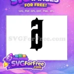 Free Blackletter Initial A Free Medieval Font Alphabet Free SVG - Instant Download