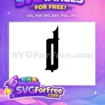 Free Black Letter D Free Initial Monogram Fonts Free SVG 3 - Instant Download