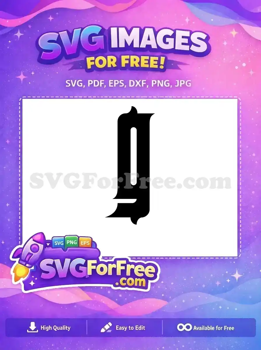 Free Number One Free Black Font Initial Free SVG